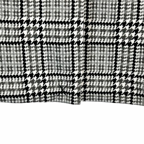 Michael Kors Womens Black Gray White Houndstooth Pencil Skirt XL Back Zip NWOT - Picture 10 of 13